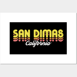 Retro San Dimas California Posters and Art